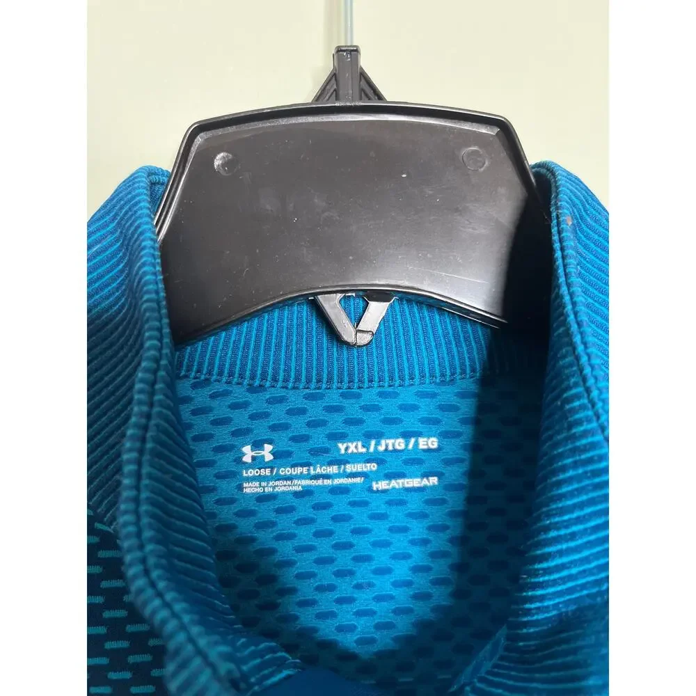 Under Armour Youth Girls Teal Half Zip Lightweight Pullover XL